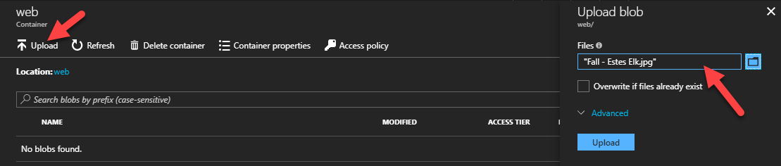 https://cdn.volaresoftware.com/images/posts/2019/12/azure_storage_container_upload.png