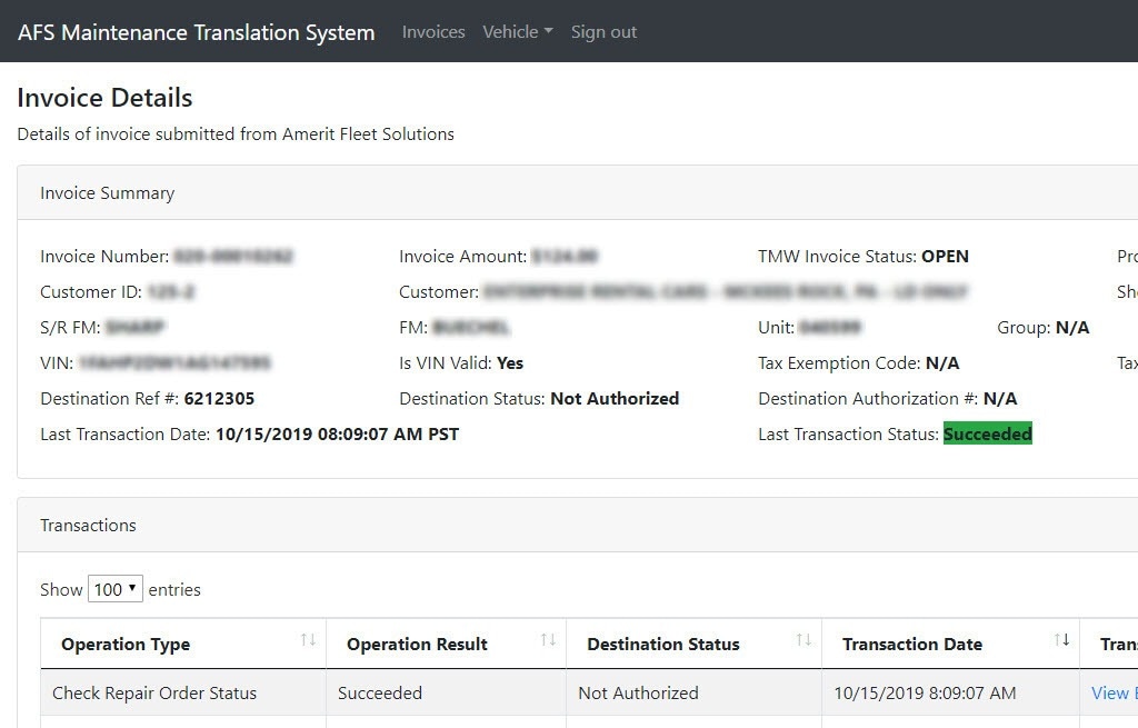 Invoice disposition, logging, and workflow